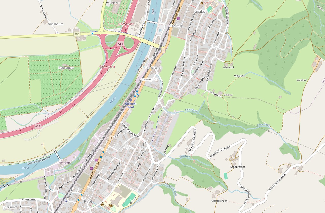Karte: Klausbachweg 4a, 6037 Root